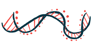 An illustration shows a ribbon of DNA.